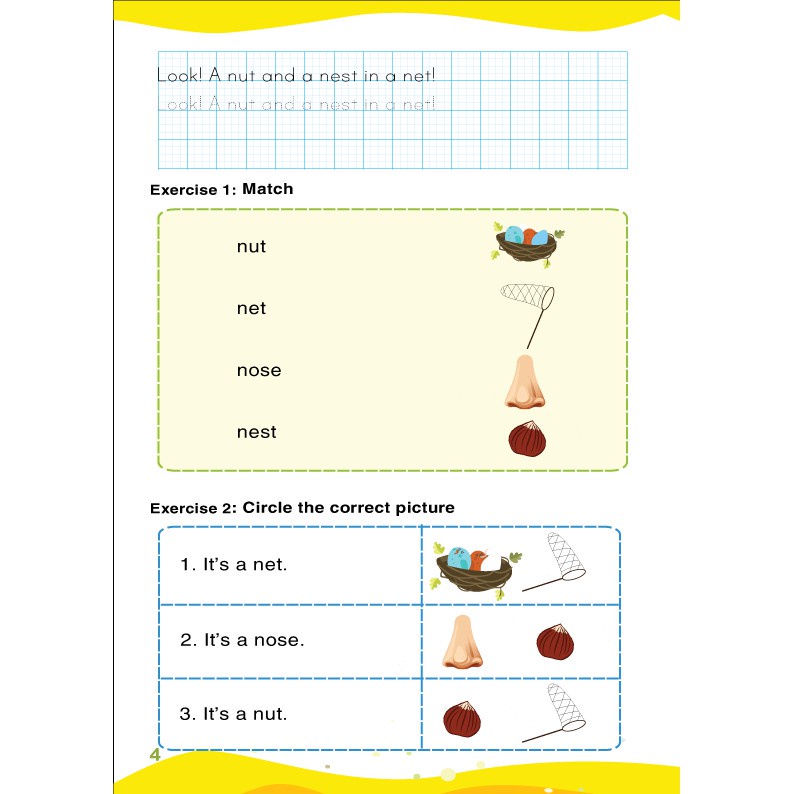 Sách - Combo 2 cuốn Luyện viết chữ nhớ từ vựng English writing My Phonics MEGAENG9574