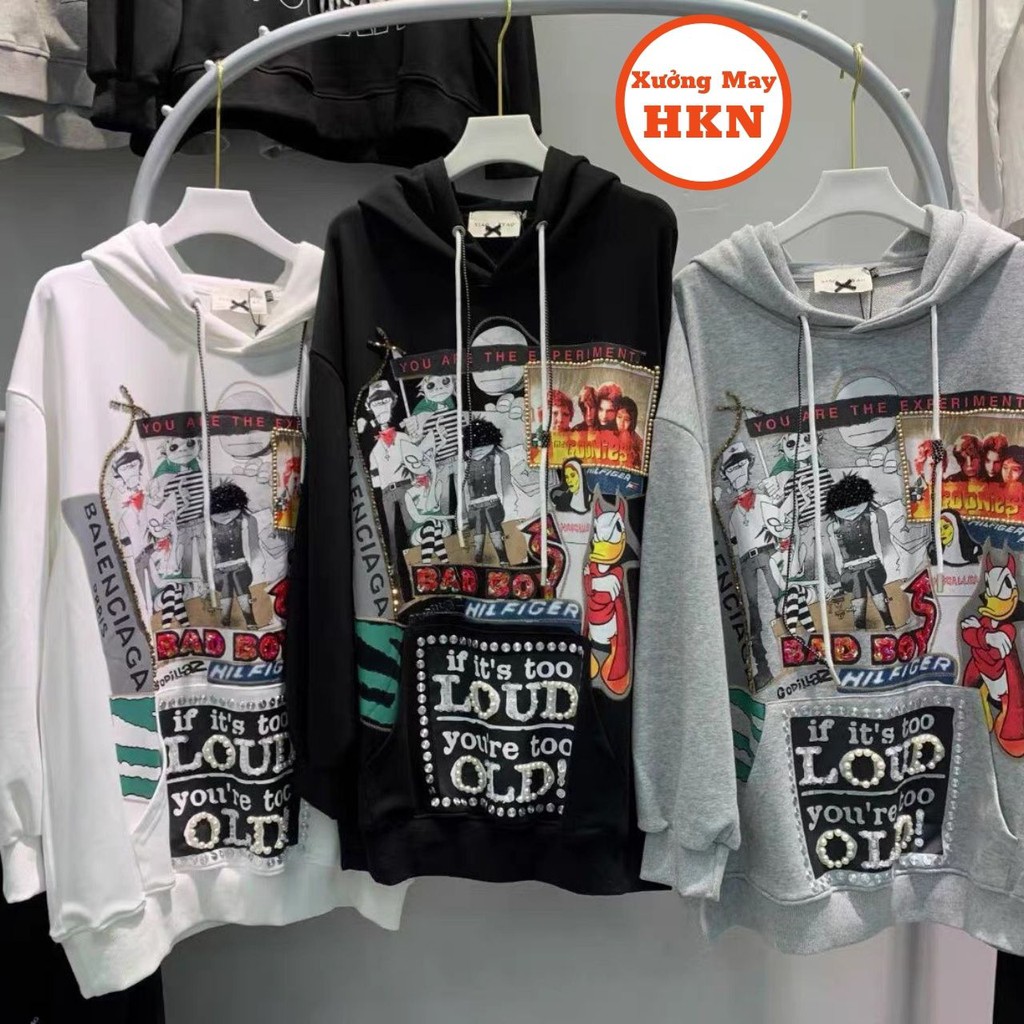 Áo Hoodie Hoạt Hình Bad Boy Mã 816 Xưởng May HKN