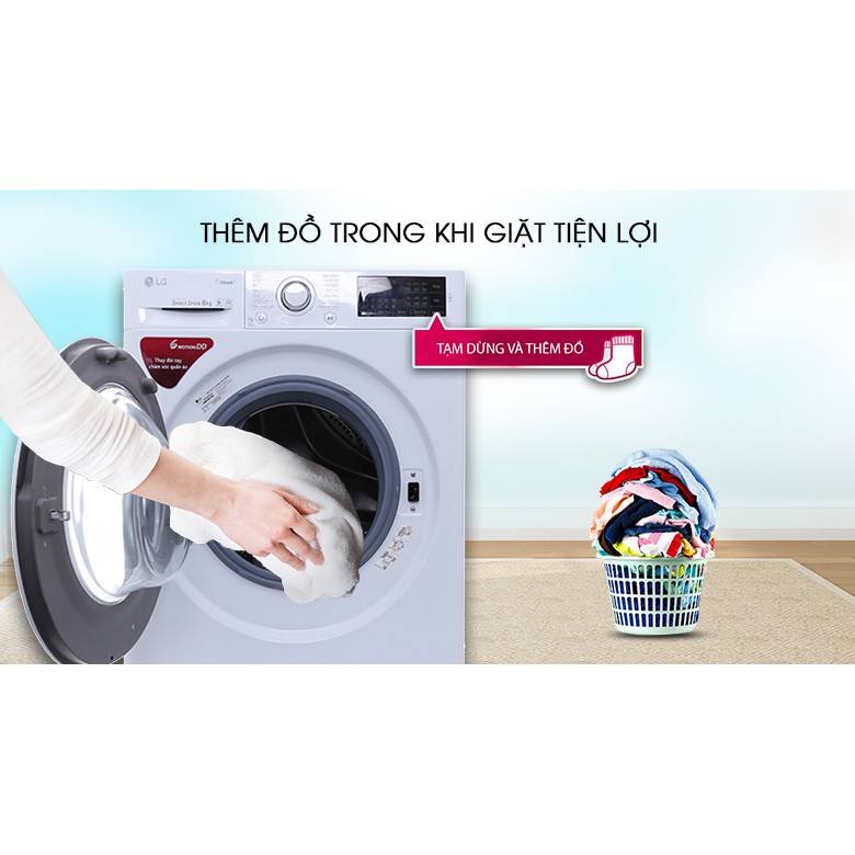 Máy giặt LG Inverter 8 kg FC1408S4W2