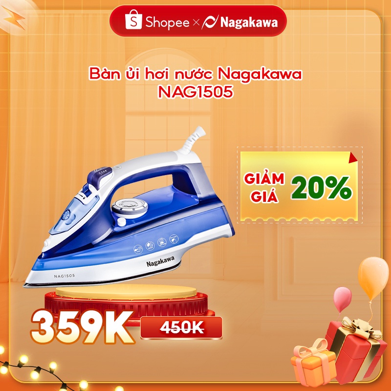 Bàn là hơi nước Nagakawa NAG1505
