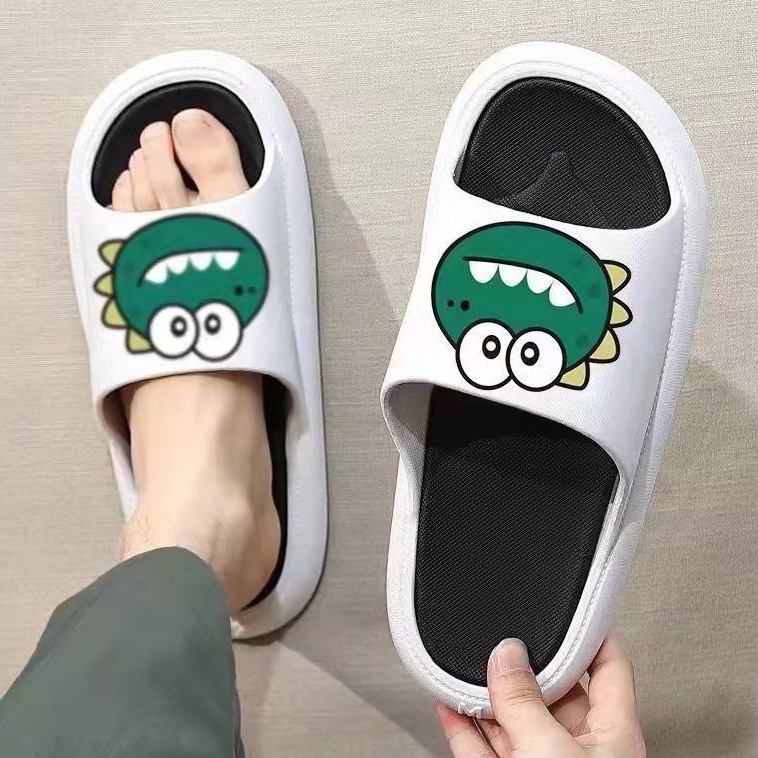 Dép nam nữ khủng long xanh trắng ngộ nghĩnh siêu kute 2022