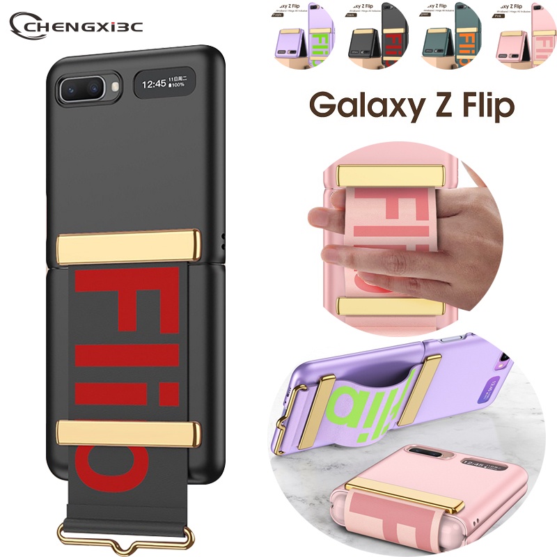 Ốp Điện Thoại Có Dây Đeo Cổ Tay Cho Samsung Galaxy Z Flip 5G Thế Hệ Samsung Galaxy Z Flip 1/2