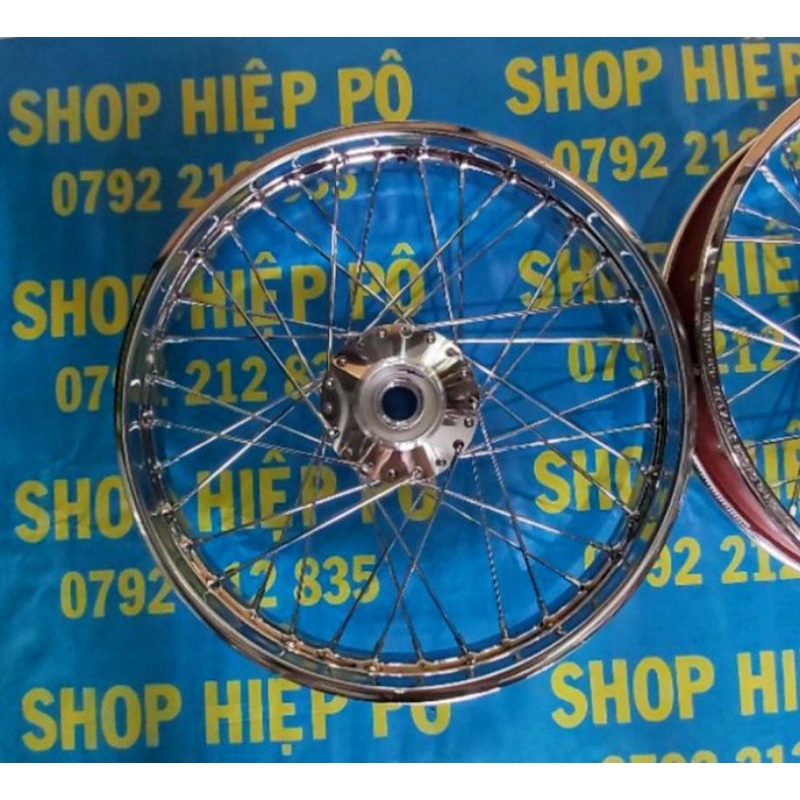 BÁNH CĂM EXCITER 135  NIỀNG SẮT UNIONVD ĐÙM MA CRÔM ĐÃ RÚT CĂM SẴN GẮN VỪA NHƯ ZIN KHÔNG CHẾ