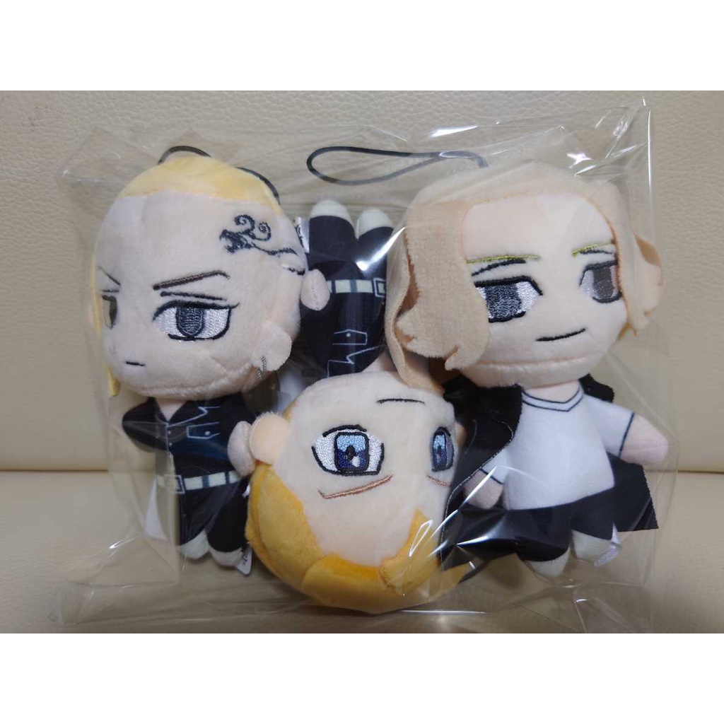 Gấu bông doll Tokyo Revengers Takemichi Draken Mikey nuigurumi mascot bộ 3 chính hãng Nhật Bản