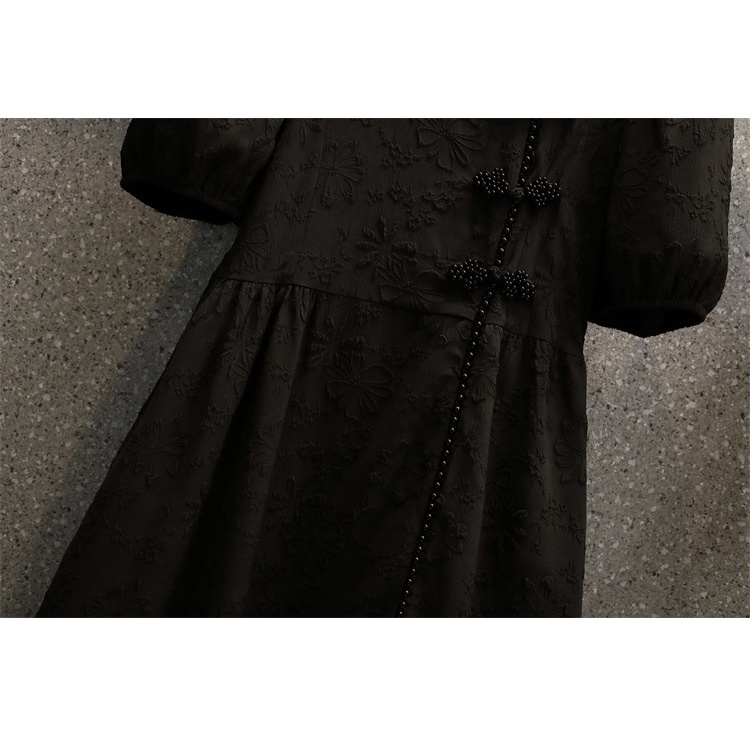 R91533-1 Đầm xoè ngắn tay nữ hè cho người mập hàng nhập