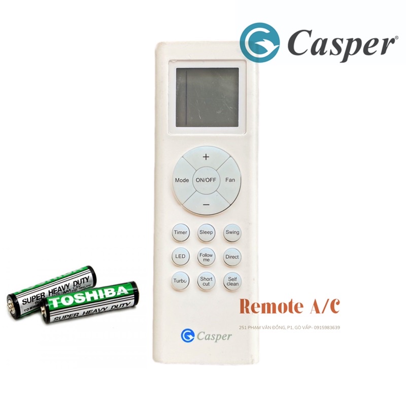 REMOTE MÁY LẠNH CASPER mẫu mới xịn