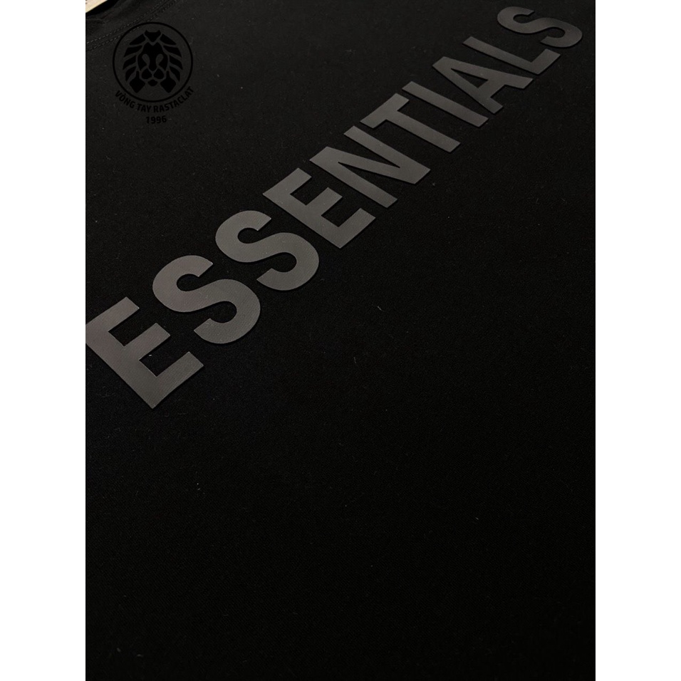 Áo THUN ESSENTIALS COTTON  - Vải Cao Cấp - TE Đen