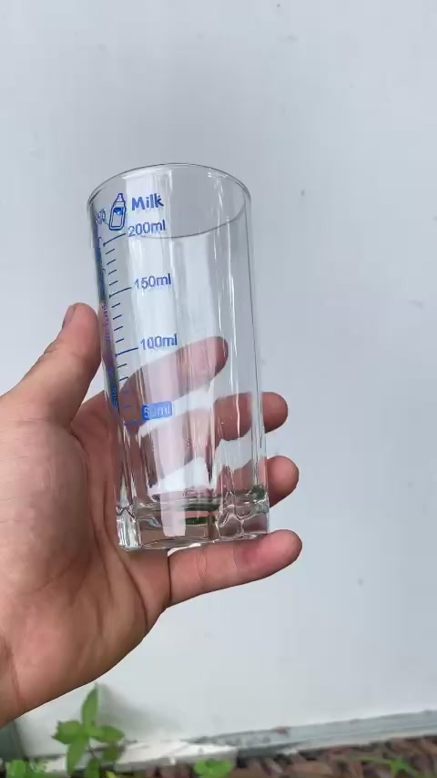 Cốc pha sữa chia vạch thủy tinh 250ml Lotus Glass Sỉ / Lẻ | BigBuy360 - bigbuy360.vn