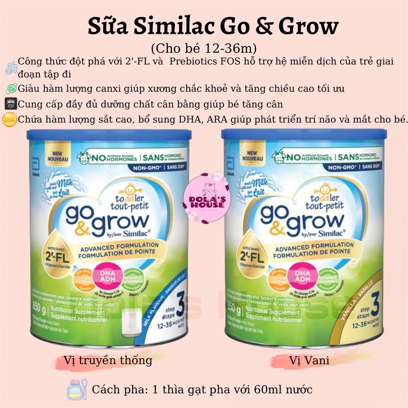 SỮA SIMILAC GO & GROW 850G CANADA