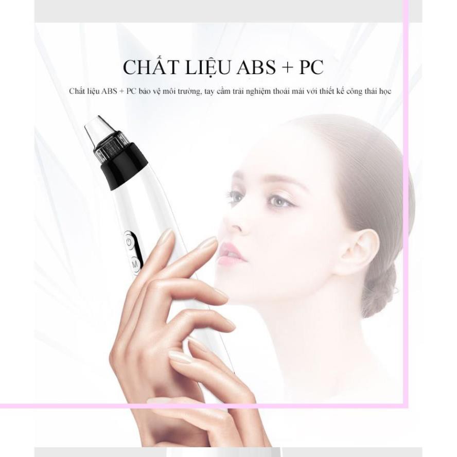 Máy Hút Mụn Đầu Đen Mini 5 Cấp Độ Lực Hút Và 3 Chế Độ Ánh Sáng Đèn Làm Đẹp Kèm Máy Rửa Mặt Và Massage Cho Da Nhạy Cảm | BigBuy360 - bigbuy360.vn