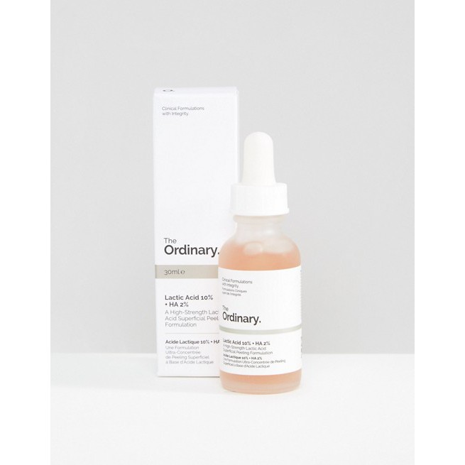 [THE ORDINARY] LATIC ACID 10% + HA 2% CẤP NƯỚC, MỊN DA MỜ THÂM