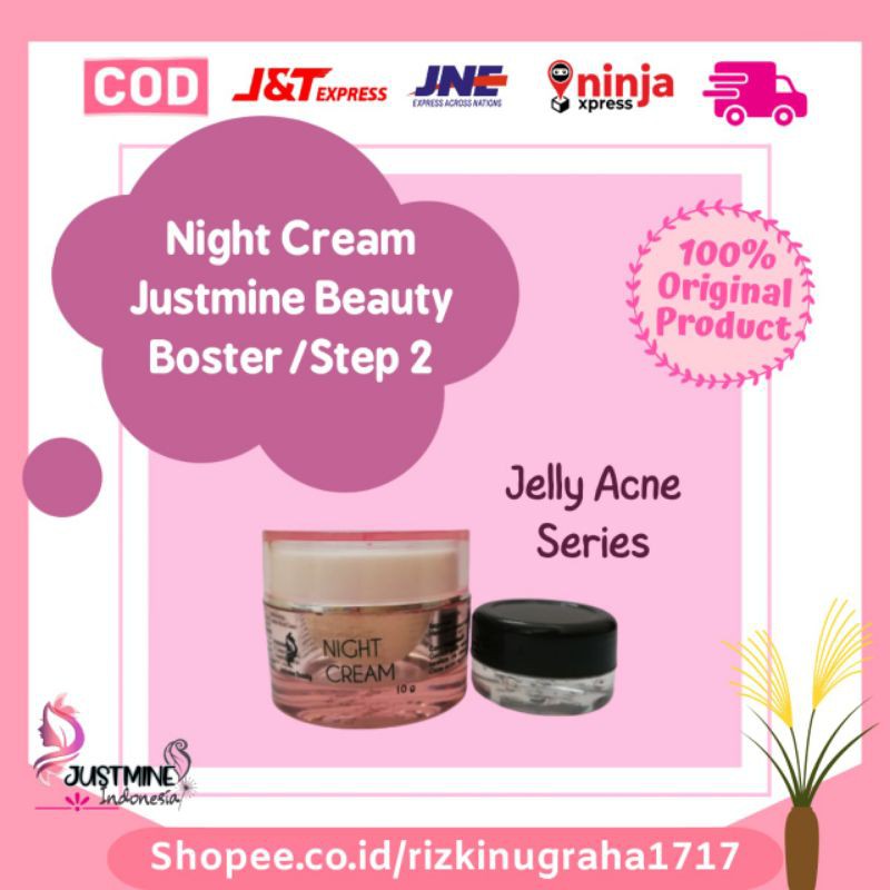 (Hàng Mới Về) Kem Ecer Night Cream Justmine Beauty Step 2 / Boster