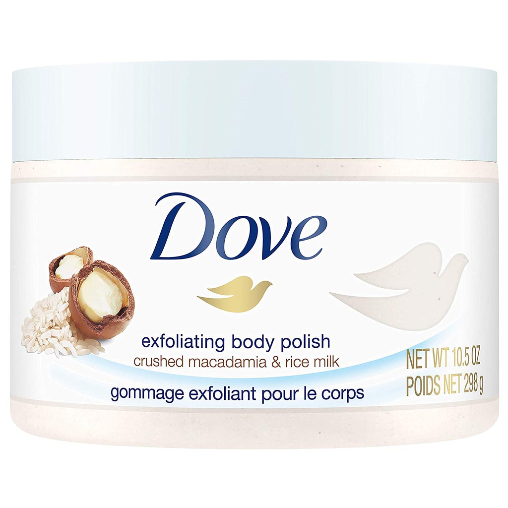Kem tẩy da chết Dove Creme Peeling chiết xuất từ hạnh nhân và gạo sữa