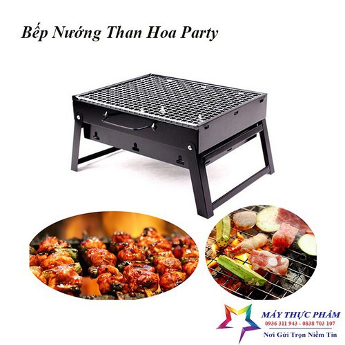 Bếp Nướng Than Hoa BBQ Ngoài Trời Hình Vuông - Hình Tròn Cao Cấp - T2K Shop