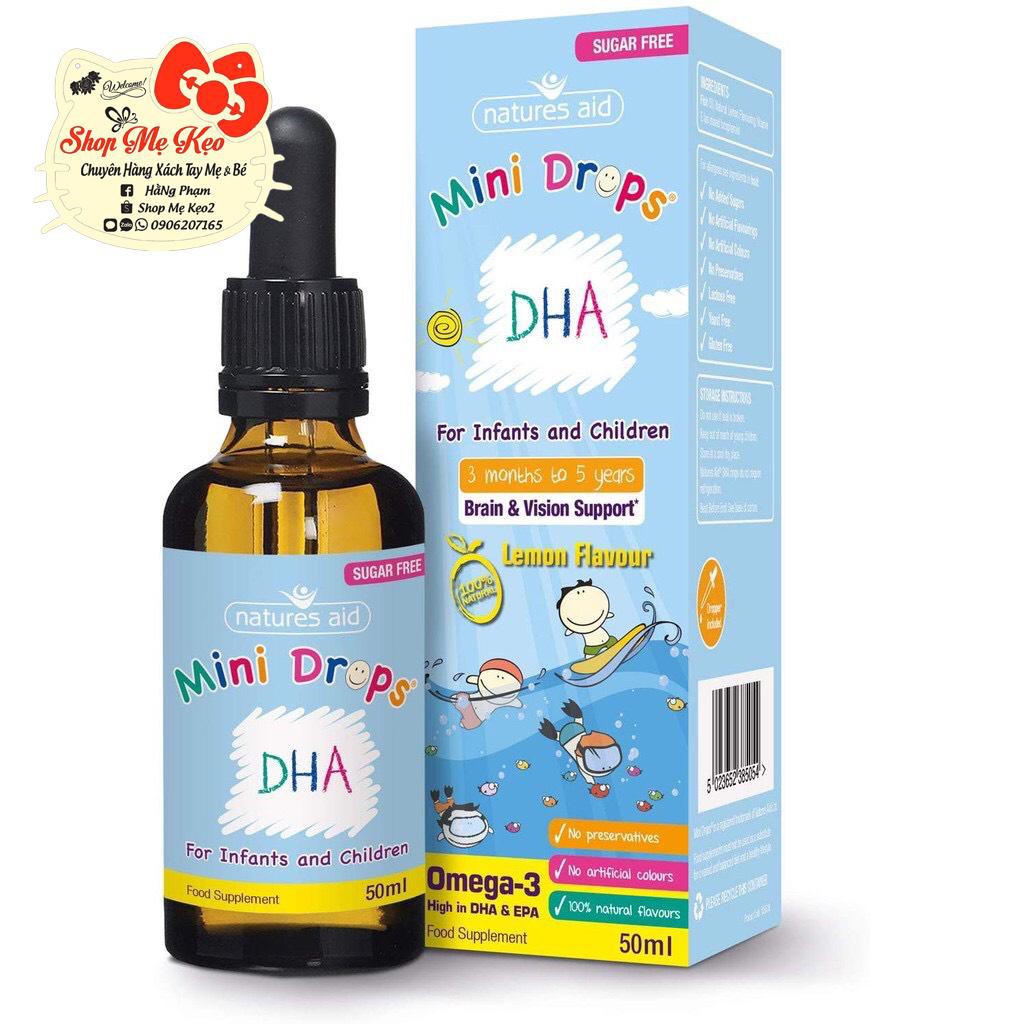 DHA Drops Natures Aid - Bổ sung DHA cho trẻ từ 3 tháng tới 5 tuổi 50ml thumbnail