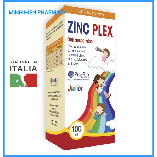ZIN C PLEX Bổ sung kẽm và khoáng chất cho trẻ,kích thích tiêu hóa giảm biếng ăn ở trẻ, giúp bé ăn ngon hơn