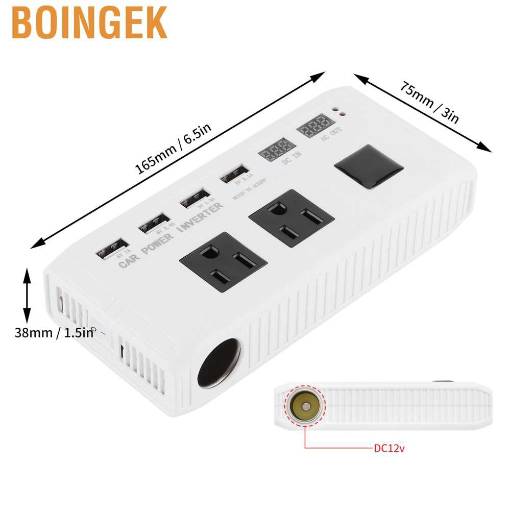 Bộ Biến Áp Boingek 2000w Dc 12v Sang Ac 220v 220v