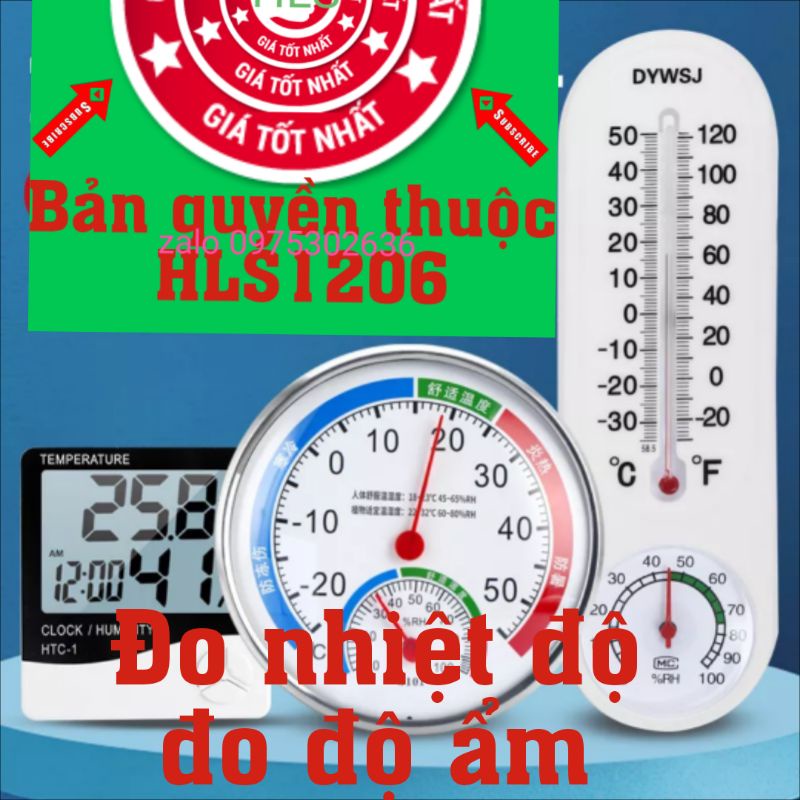 Nhiệt kế treo tường để bàn đo nhiệt độ ẩm PH