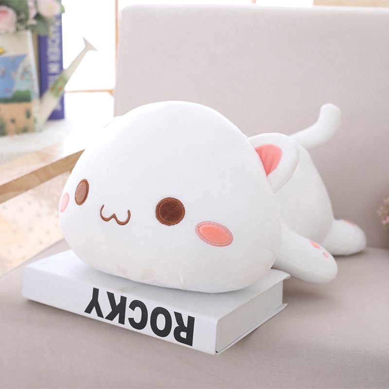 Thú Nhồi Bông Hình Chú Mèo Màu Trắng Dễ Thương CR1