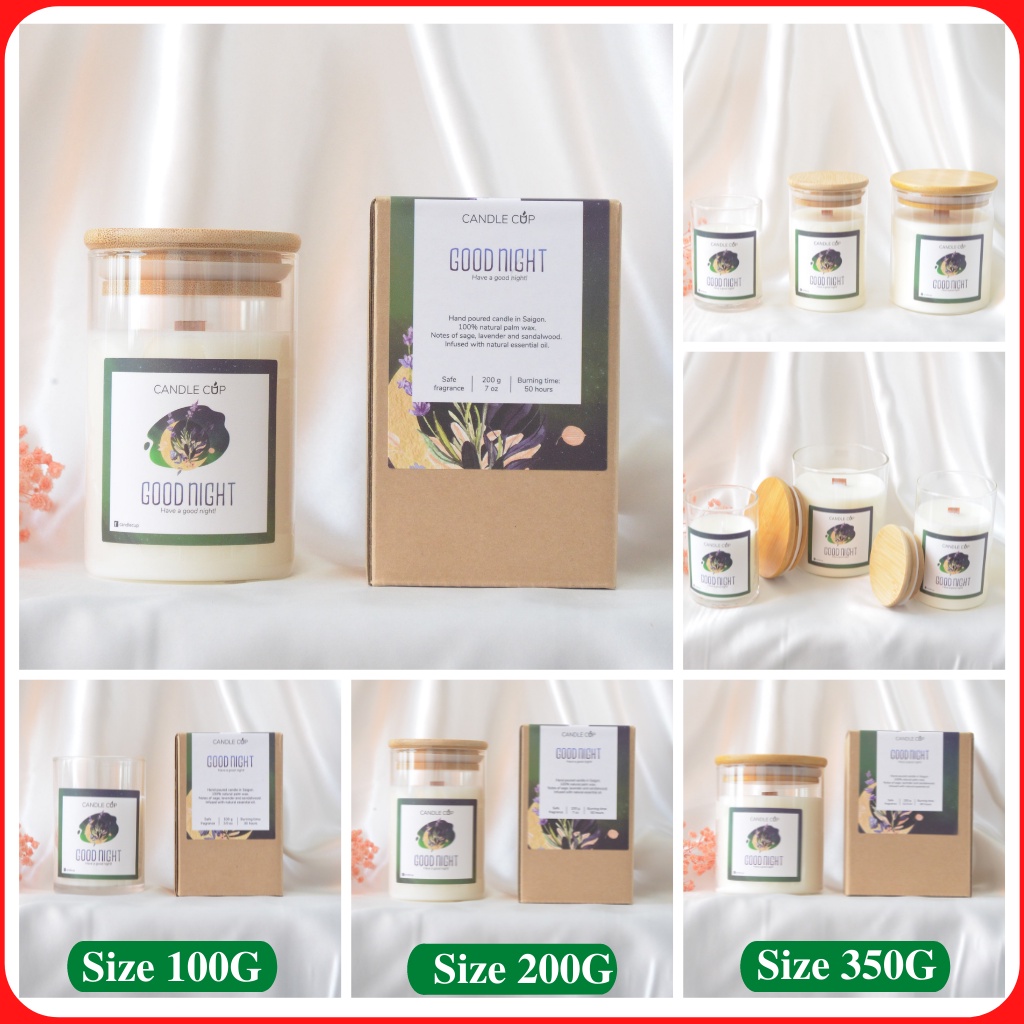 Nến thơm phòng AGAYA candle cup - Thành phần thiên nhiên an toàn cho người sử dung