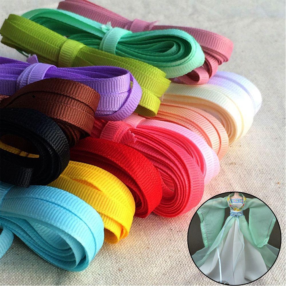 DIACHAVN Cuộn Dây Ruy Băng Lụa Rộng 3mm Dài 5M Dùng Để Trang Trí Quần Áo Búp Bê
