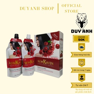 Thuốc nhuộm đen (nâu) New Kafen cao cấp phủ bạc 100% không dính da đầu 500MLx2