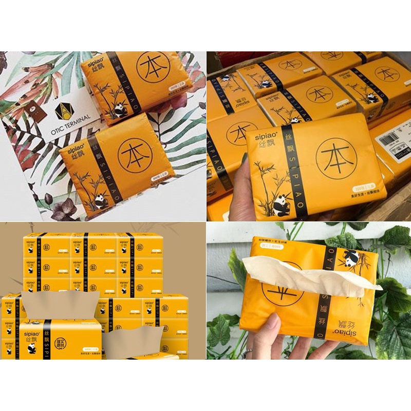 🌿GIẤY ĂN GẤU TRÚC. Thùng 30 gói . 🎁Hàng Nội Địa Trung