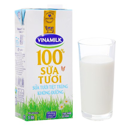 Thùng 12 hộp 1 LÍT Sữa tươi tiệt trùng Vinamilk (1L x 12H)