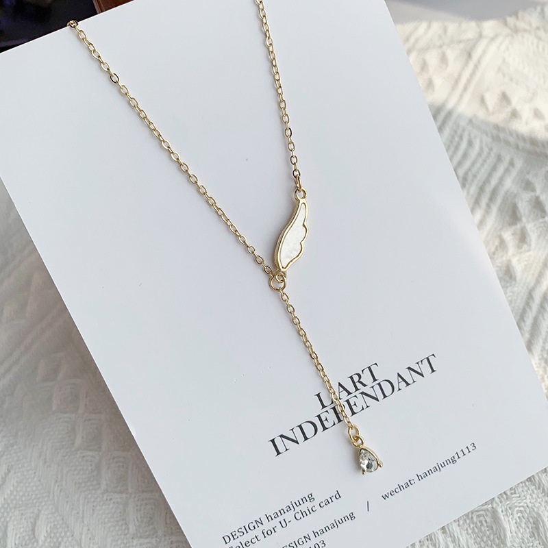 Vòng cổ choker mặt cánh chim  đính đá trong suốt hologram VC018 Leous Accessories