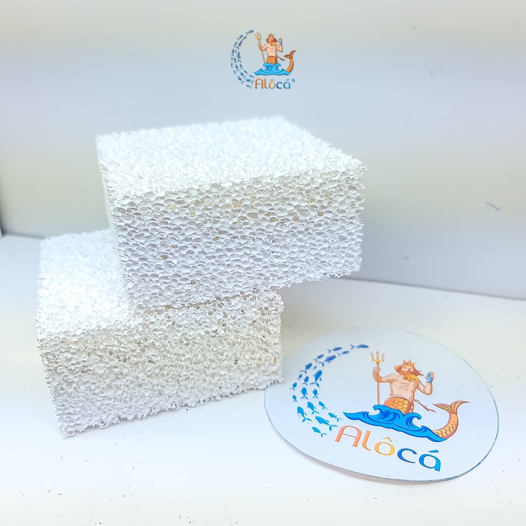 Sứ tàu hũ Ceramic thùng 48 viên chính hãng loại 1 cỡ 10x10x5cm lọc nước, loại bỏ amoniac, nitrat bể cá cảnh