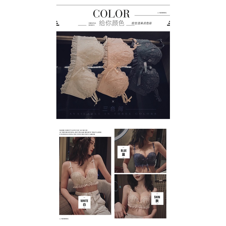 Bộ Đồ Lót Không Gọng Phối Ren Quyến Rũ Cho Nữ | BigBuy360 - bigbuy360.vn