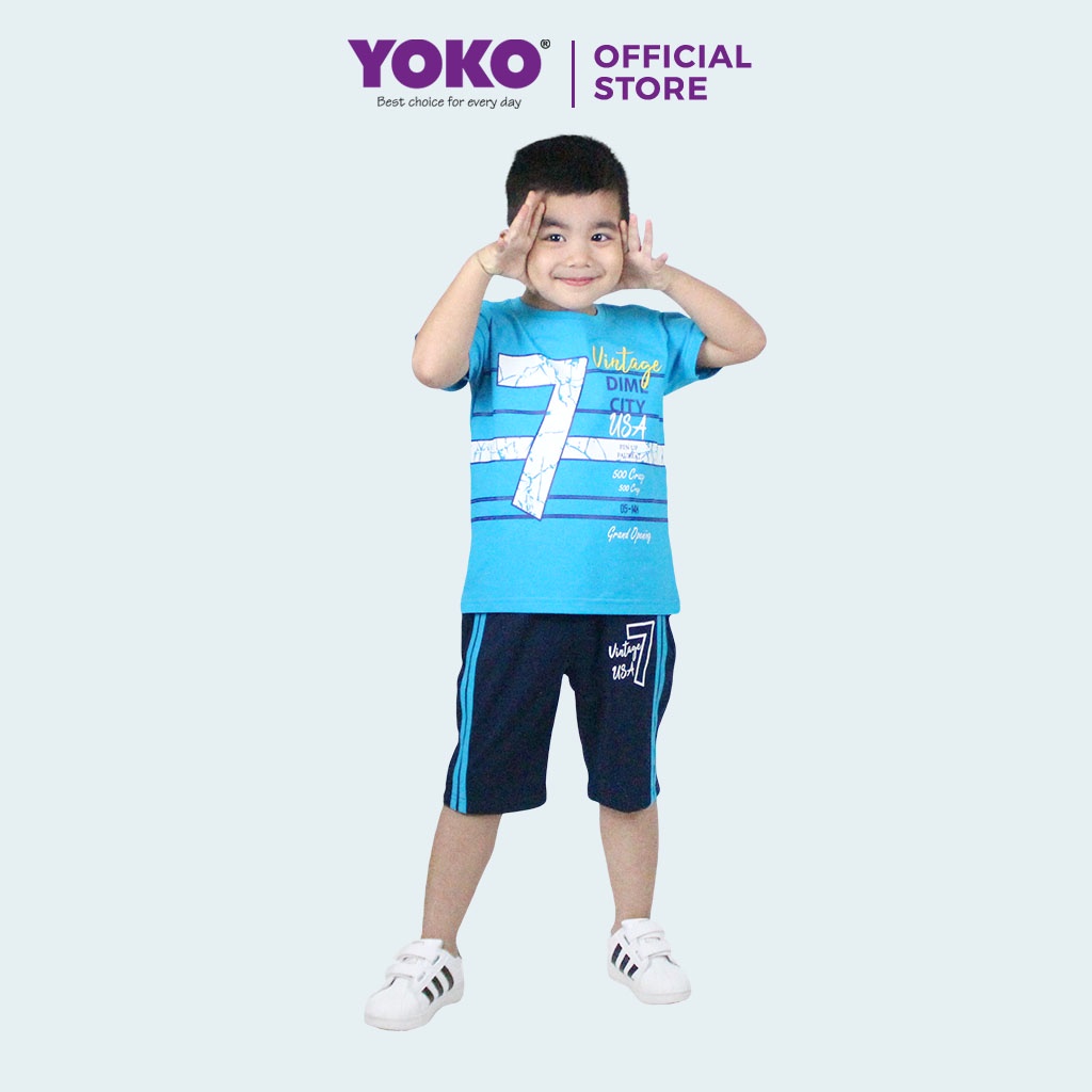 Bộ Quần Áo Thun Tay Ngắn Bé Trai (1-5 Tuổi) YOKO KID'S FASHION 21066T