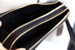 Ví Double Zip cầm tay 2 ngăn