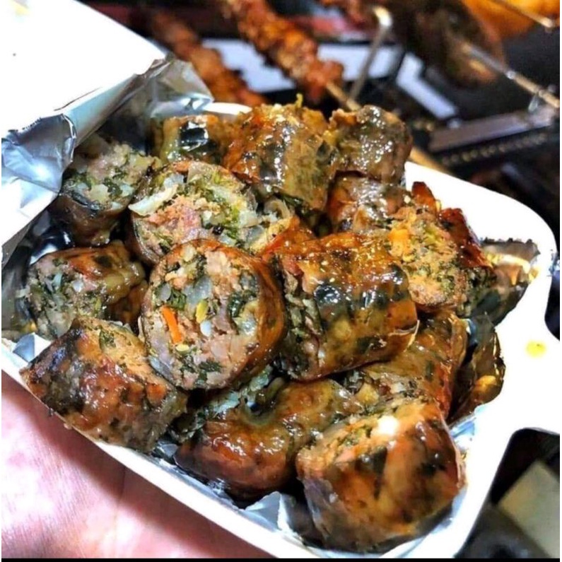 Compo bún đậu mắm tôm: dồi sụn, chả cốm, nem chua rán