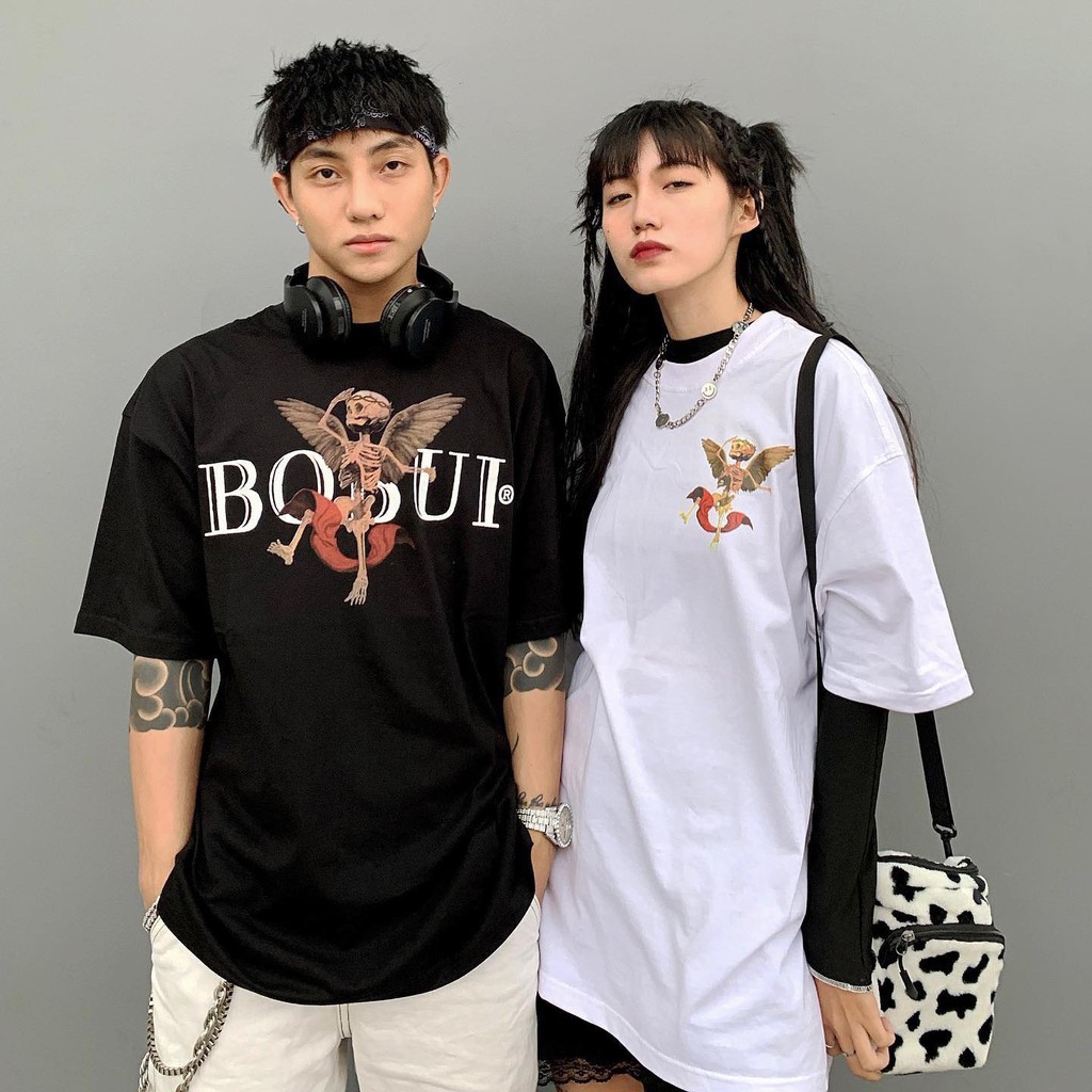 Áo Thun BOBUI SKELL ANGLES FULLTAG | Áo Thun COTTON 100% | CHUẨN CAO CẤP 1:1 LOCAL BRAND
