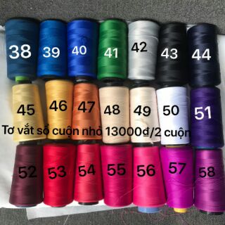 1set= 3 cuộn Chỉ tơ vắt sổ 150d -tex 18( giao đơn từ 50k)
