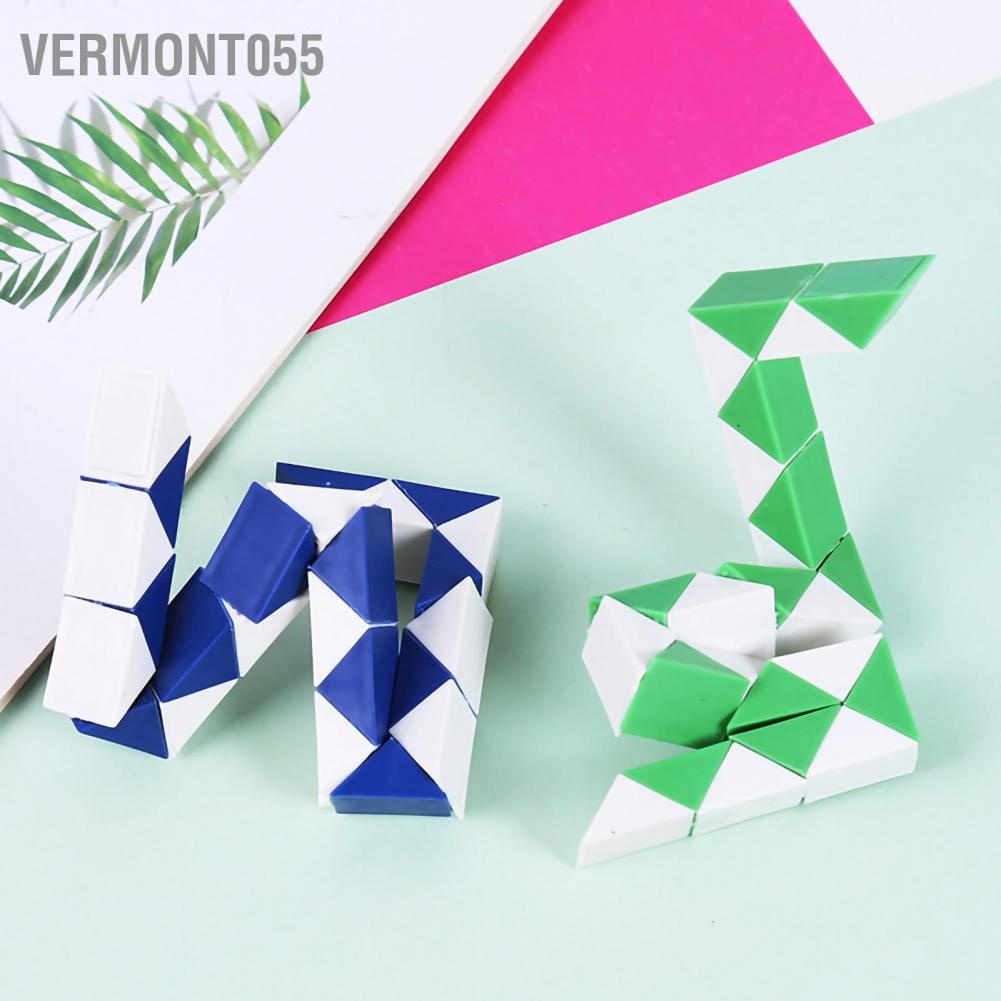 Vermont055 Mini Twist Puzzle Đồ chơi xếp hình Con rắn xoắn bằng nhựa Trò giáo dục cho bé trai Quà tặng