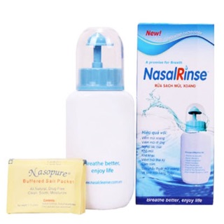 Nasalrinse bình rửa mũi kèm 10 gói muối