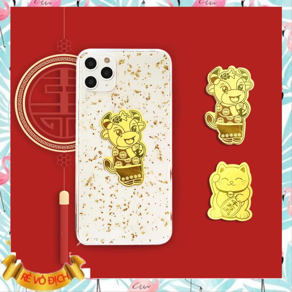 Miếng Dán Sticker Tài Lộc Mạ Vàng cho ốp lưng iphone 5/5s/6/6plus/6s/6splus/7/7plus/8/8plus/x/xs/11/12/pro/max/plus/case