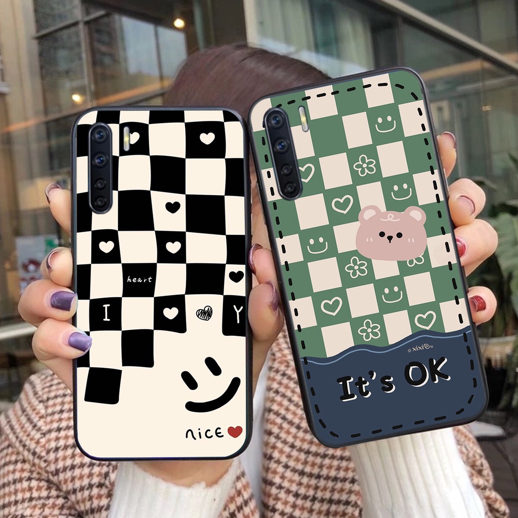 Ốp lưng Oppo A91 - Reno 3 gấu bearbrick in hình thể thao cá tính,siêu cute- GIÁ RẺ cực bền