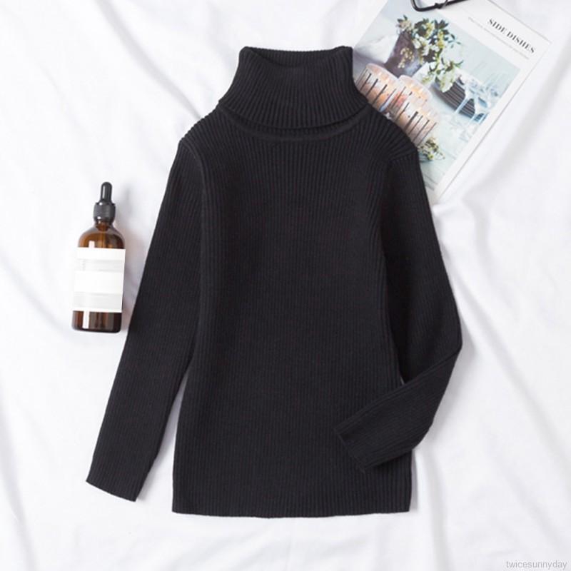 Áo len dài tay cổ lọ dễ thương thời trang dành cho bé