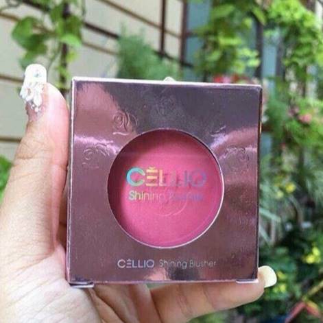 Phấn Má Hồng Cellio Chính Hãng - Hàn Quốc - Phấn Má Ngọc Trai Cellio Shining Blusher