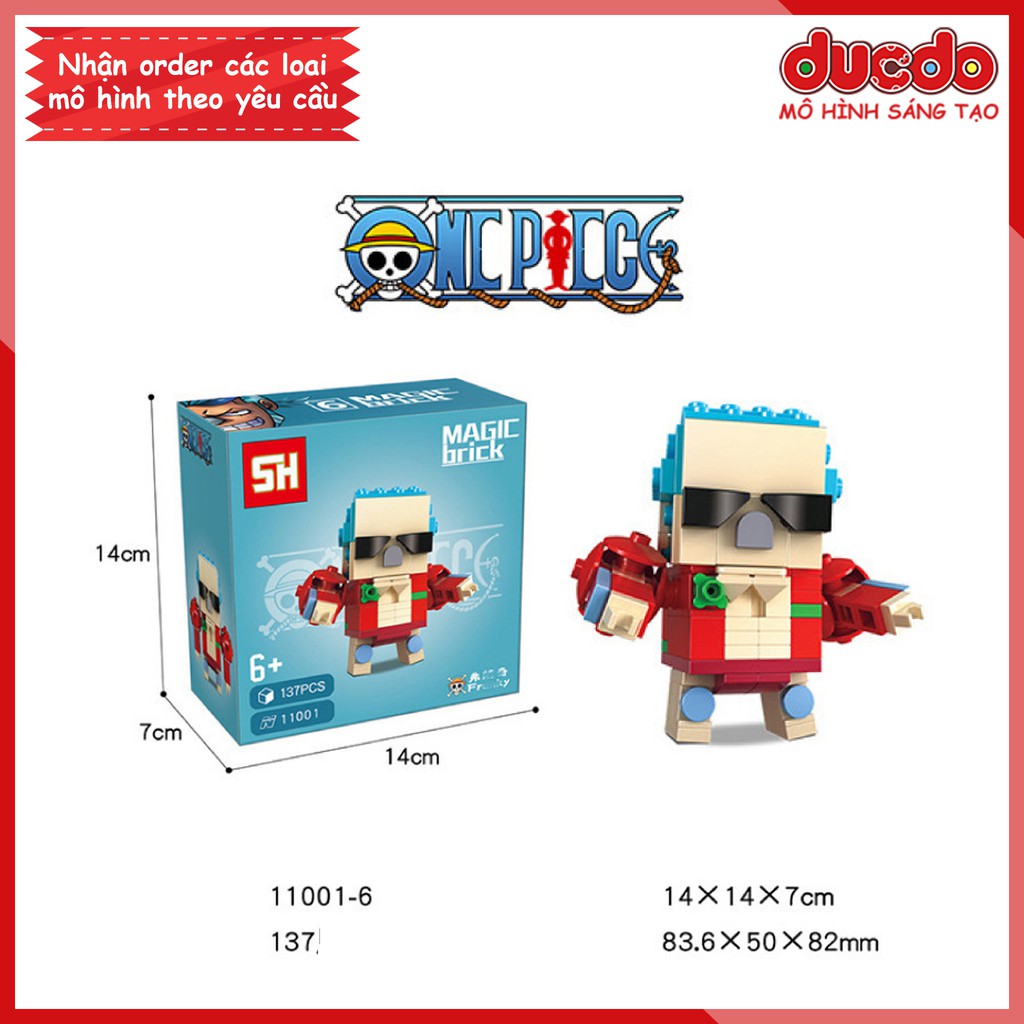 Brick Headz nhân vật trong One Piece Đảo hải tặc - Đồ chơi Lắp ghép Mini Minifigures Mô hình BrickHeadz Sanhe SH 11001