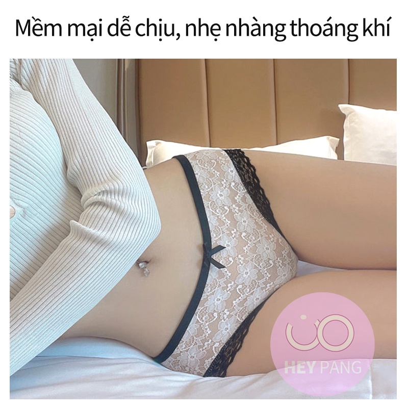 Quần lót ren sexy siêu mềm quyến rũ thoáng khí HEYPANG Quần lót nữ nơ đẹp VN008