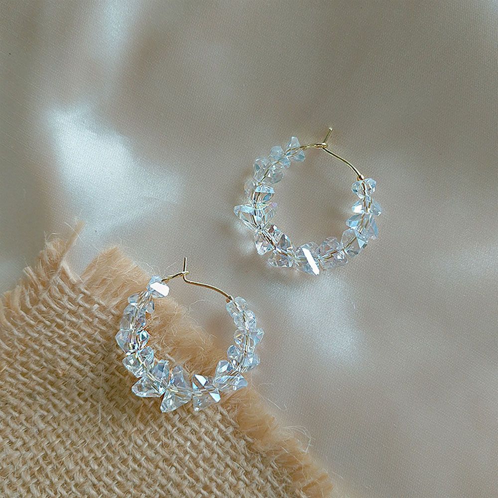 MKEB Hoa tai dáng tròn chất liệu acrylic phong cách hợp thời trang