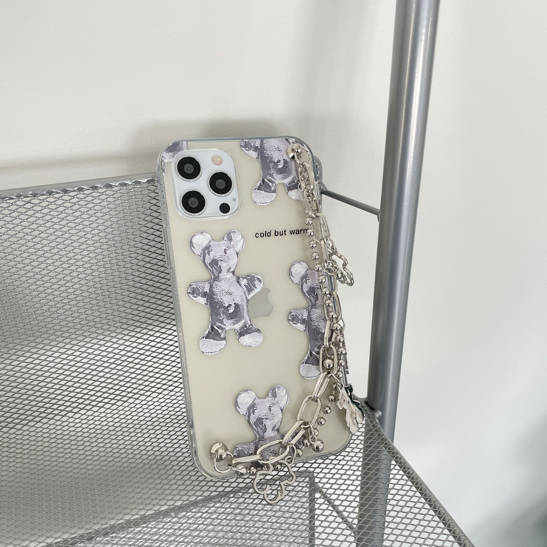 Ốp điện thoại họa tiết gấu có dây đeo tay cho APPLE IPHONE 12 11PROMAX 11/12PROMAX/8PLUS/12MINI/XS/7/8/X/XR/XSMAX | BigBuy360 - bigbuy360.vn