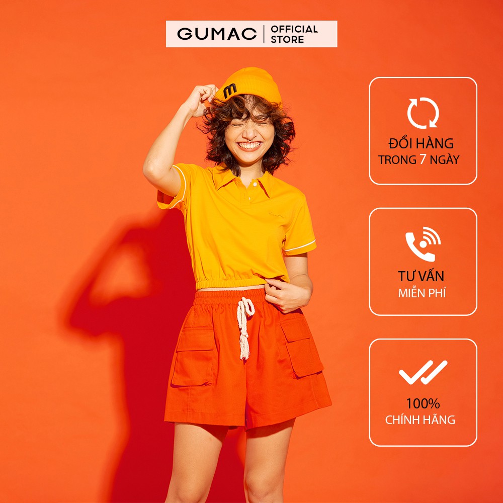 Quần short nữ túi hộp GUMAC đủ màu, đủ size, năng động trẻ trung QA12156