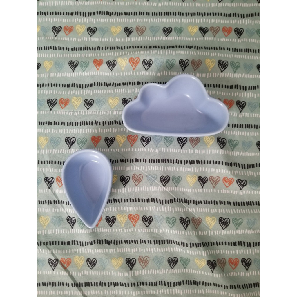 Bát ăn dặm gốm sứ hình mây cho bé ăn dặm