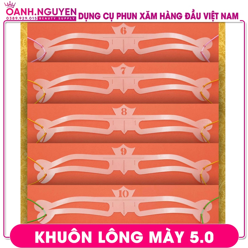 Khuôn Kẻ Lông Mày 5.0/ Khuôn Vẽ Lông Mày Dành Cho Thợ Phun Xăm