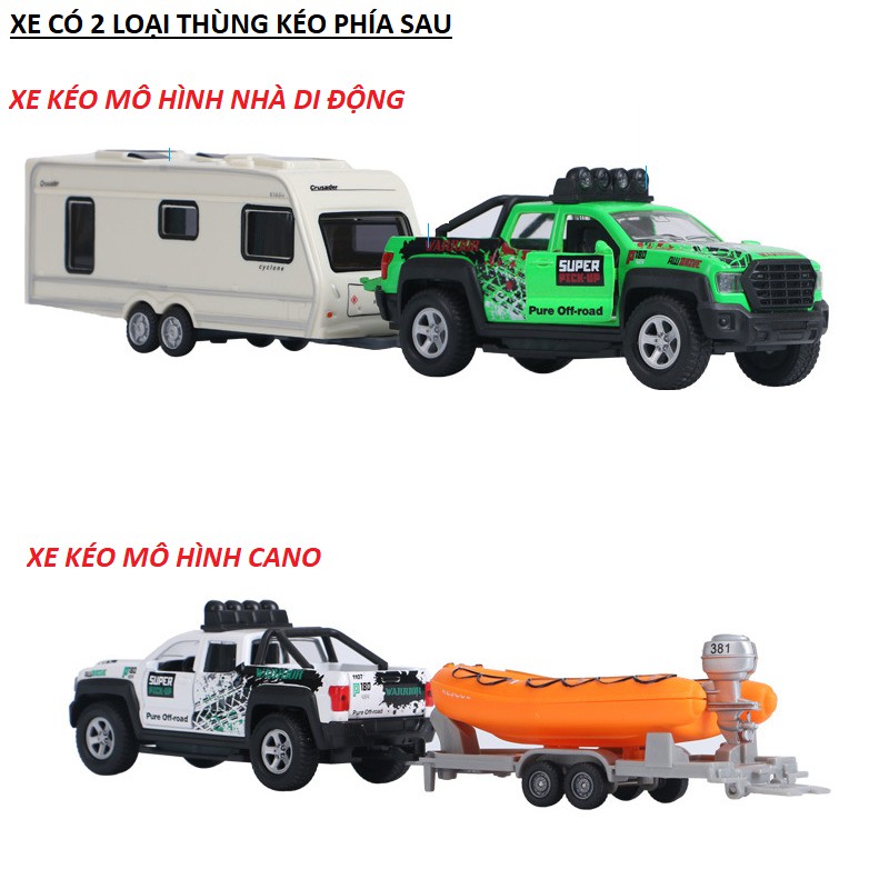 Bộ xe ô tô bán tải mini kéo tỉ lệ 1:36 có âm thanh và đèn xe chạy cót